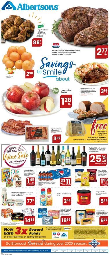 Albertsons weekly ad yuma az - About Albertsons Scottsdale - Thomas and Scottsdale. Visit your neighborhood Albertsons located at 2785 N Scottsdale Rd, Scottsdale, AZ, for a convenient and friendly grocery experience! From our deli, bakery, fresh produce and helpful pharmacy staff, we've got you covered! Our bakery features customizable cakes, cupcakes and more while the ...